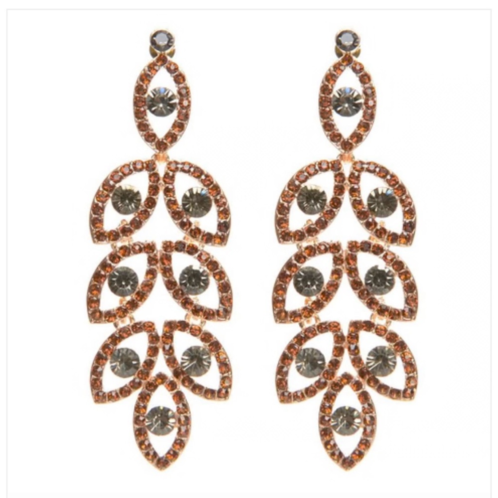 Elegant Gold Chandelier Earrings